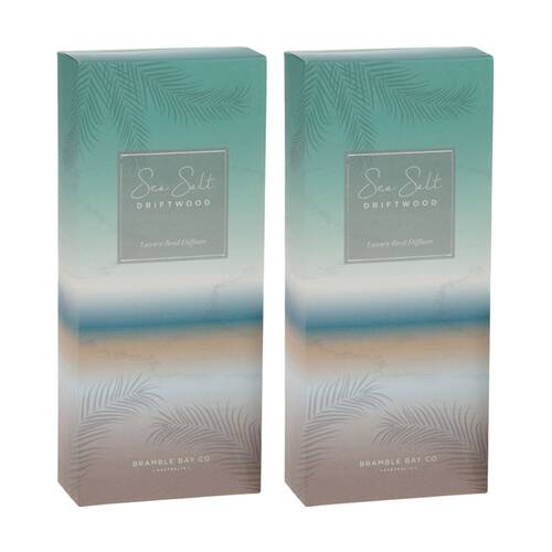 2PK Bramble Bay Ocean Sea Salt & Driftwood Reed Diffuser Home Fragrance 150ml