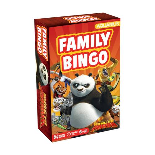 Aquarius Kung Fu Panda Family Kids Fun Entertainment Bingo Board Game 8Y+