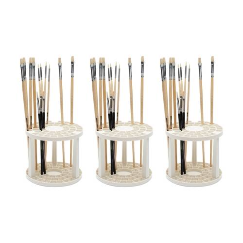 3PK Educational Colours Painting Paint Brush Holder Art/Craft Supplies