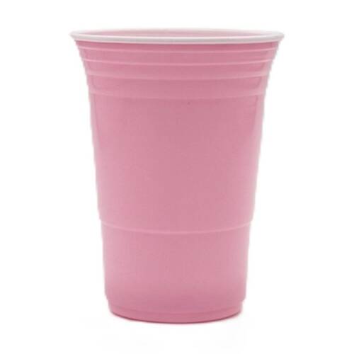 24x 50pc Partyware Durable Reusable American Cups Set 450ml Pink