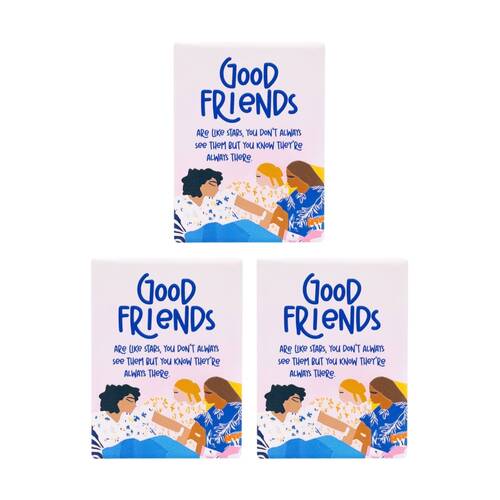 3PK Splosh Billie Good Friends Ceramic Magnet Embossed Blue 6x8x0.5cm
