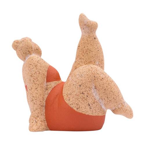 Splosh Billie Bathing Terracotta Statue Lightweight Red 15x11x16cm