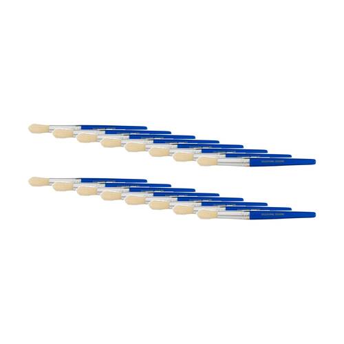 16PK Educational Colours Jumbo Stubby Round Paint Brush Art/Craft Supplies