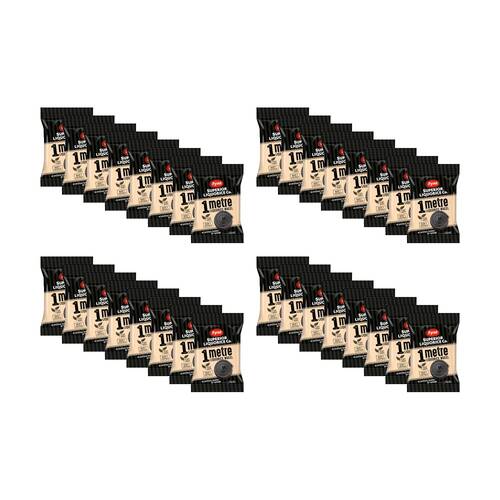 32PK Fyna Superior Liquorice Co 1m Black Wheel Plant Based Candy 120g