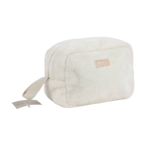Bas Phillips Faux?Mink Polyester Cosmetic/Makeup/Toiletries Bag Vanilla 