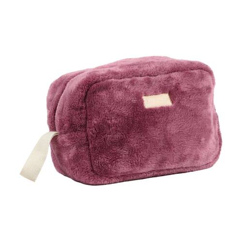 Bas Phillips Faux Mink Polyester Cosmetic/Makeup/Toiletries Bag Wild Berry 