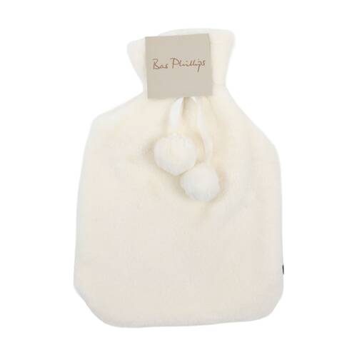 Bas Phillips Faux Mink Polyester?Hot Water Bottle Cover Vanilla 2L 