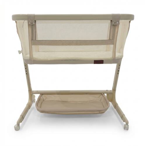 Baby Studio Dream Glider Bassinet Lockable Wheels Beige