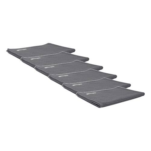 6x Bas Phillips Cairo Ribbed Towel Collection Cotton Bath Mat 78x48cm Graphite