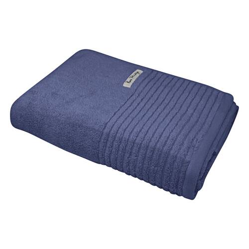 Bas Phillips Hayman Zero Twist Bath Sheet 600Gsm Cotton 160x80cm Indigo