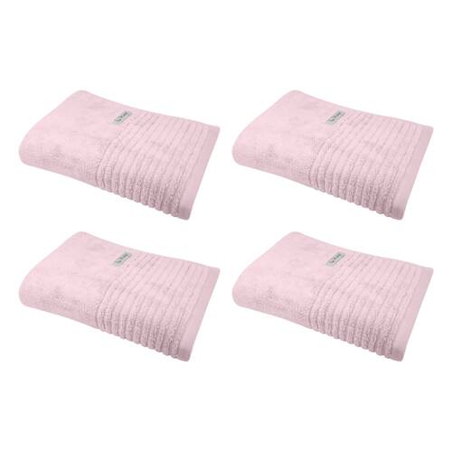4x Bas Phillips Hayman Zero Twist Bath Towel 600Gsm Cotton 137x68cm Orchid