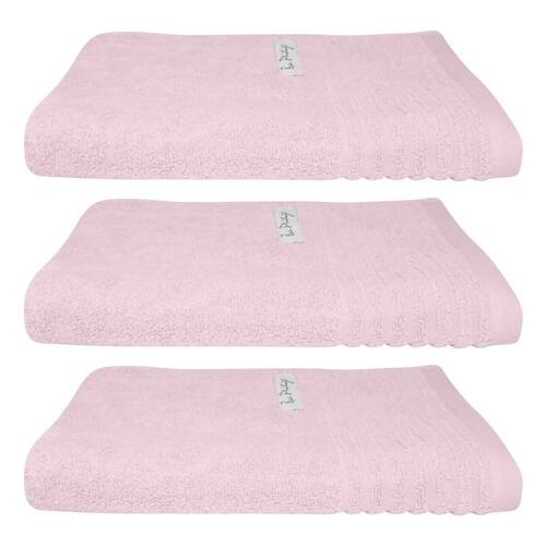 3x Bas Phillips Hayman Zero Twist Hand Towel 600Gsm Cotton 60x40cm Orchid