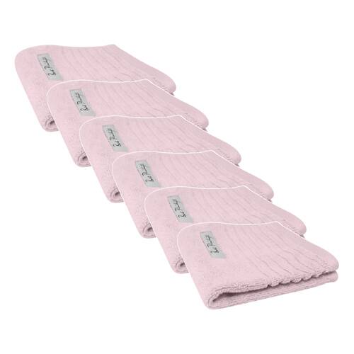 6x Bas Phillips Hayman Zero Twist Face Washer Towel 600Gsm Cotton 33cm Orchid