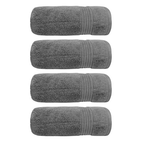 4x Bas Phillips Valencia Zero Twist Cotton Bath Towel 68 x 137cm Cloud