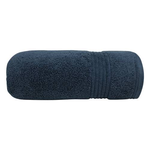 Bas Phillips Valencia Zero Twist Cotton Bath Towel 68 x 137cm Navy
