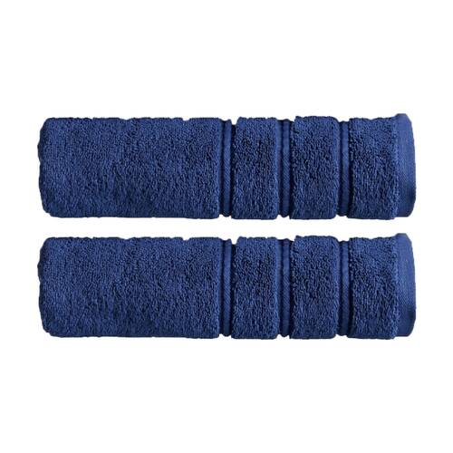 2PK Christy Antalya Turkish Cotton Bath Towel 600GSM Soft Absorbent Denim King