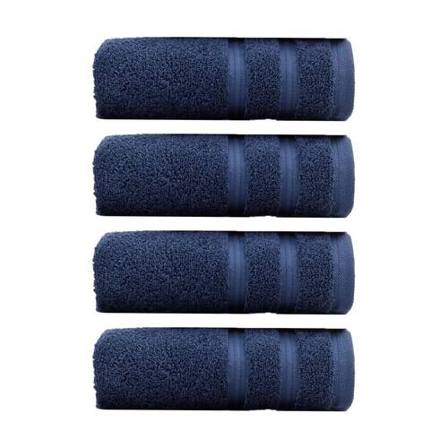 4PK Christy Antalya Turkish Cotton Hand Towel 600GSM Soft Absorbent Denim King