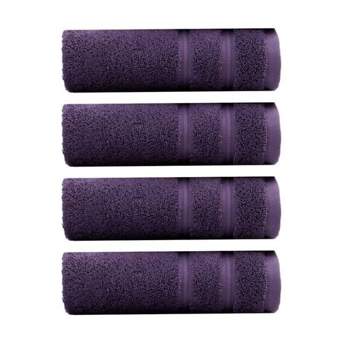 4PK Christy Antalya Turkish Cotton Hand Towel 600GSM Soft Absorbent Fig King