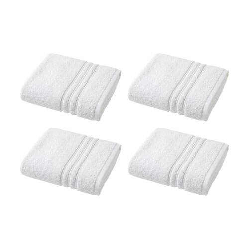 4PK Christy Antalya Turkish Cotton Hand Towel 600GSM Soft Absorbent White King