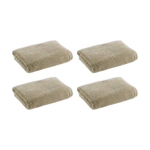 4PK Christy Cirrus Bath Towel Combed Cotton 450GSM Fast Drying Latte