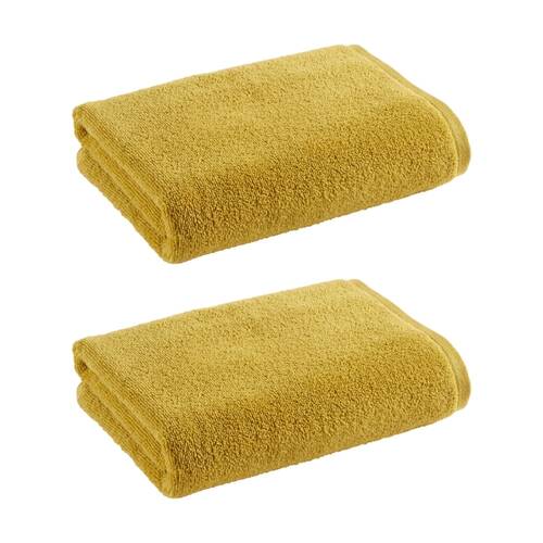2PK Christy Cirrus Bath Towel Combed Cotton 450GSM Fast Drying Sunflower