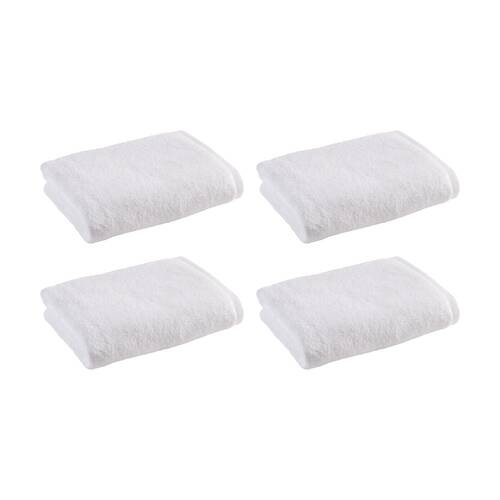 4PK Christy Cirrus Bath Towel Combed Cotton 450GSM Fast Drying White