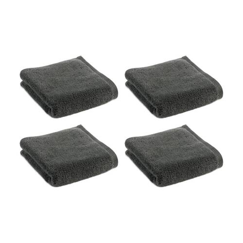 4PK Christy Cirrus Hand Towel Combed Cotton 450GSM Fast Drying Charcoal