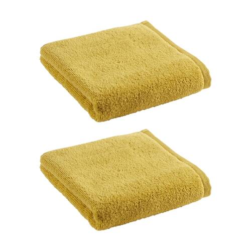 2PK Christy Cirrus Hand Towel Combed Cotton 450GSM Fast Drying Sunflower