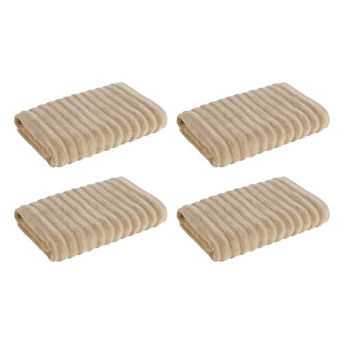 4x Christy Kensington Bathroom King Bath Towel Cotton 147x76 cm Sand Mushroom