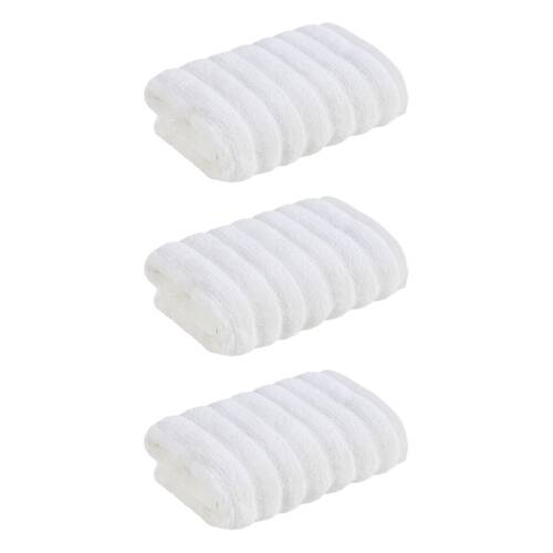 3x Christy Kensington Bathroom King Hand Towel Cotton 90x50 cm White