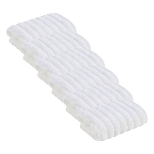 6x Christy Kensington Bathroom King Hand Towel Cotton 90x50 cm White
