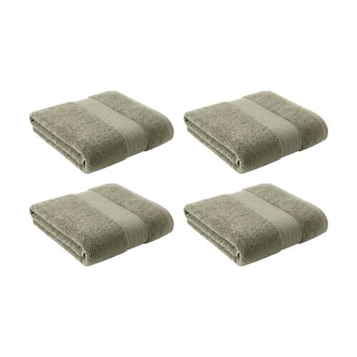 4PK Christy Sovereign Combed Cotton Bath Towel 650GSM Plush Soft Bay Leaf King