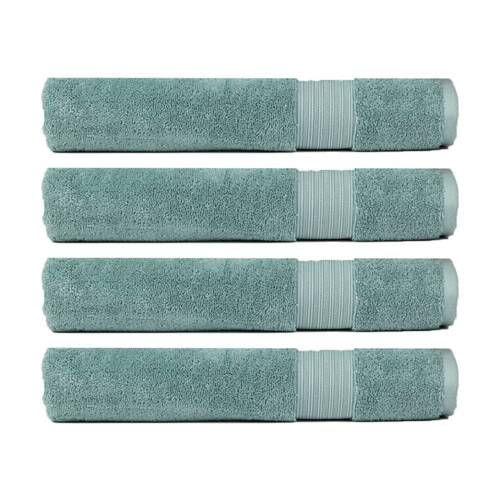 4PK Christy Sovereign Combed Cotton Bath Towel 650GSM Plush Mineral Blue King