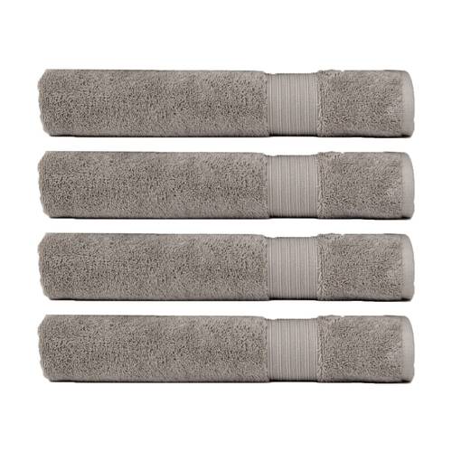 4PK Christy Sovereign Combed Cotton Bath Towel 650GSM Plush Soft Silver King