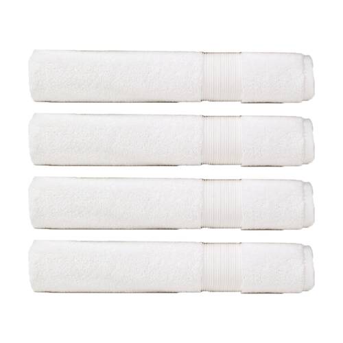 4PK Christy Sovereign Combed Cotton Bath Towel 650GSM Plush Soft White King