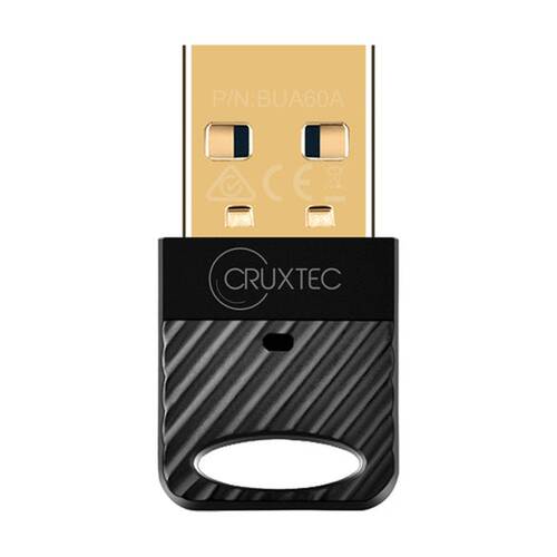 Cruxtec Bluetooth 6.0 USB Adapter Black Type-A Compact Design