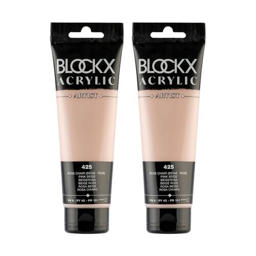 2PK Blockx Acrylic 120ml Paint Tube Art/Craft - Pink Flesh