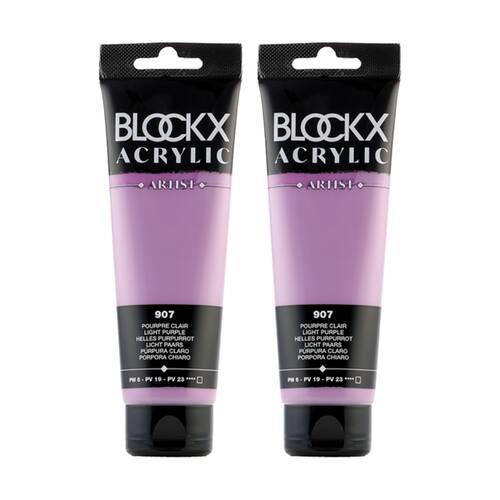 2PK Blockx Acrylic 120ml Paint Tube Art/Craft - Ultramarine Violet