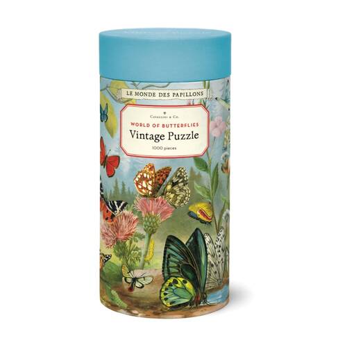 1000pc Cavallini World Of Butterflies Puzzle Vintage Illustrations