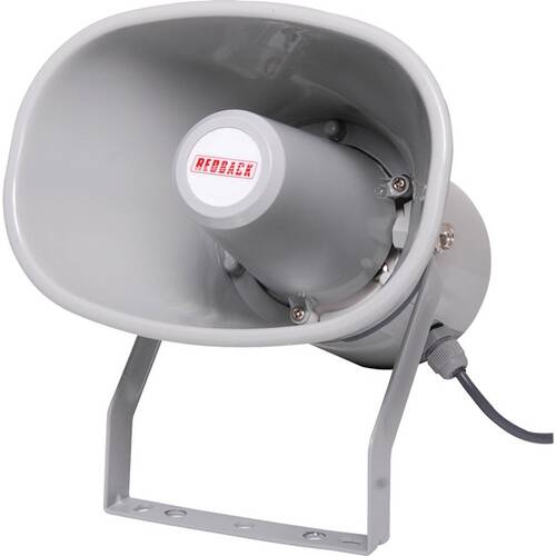 Redback 10W 100V Ewis Horn Speaker Ip66 Weather Proof Grey Weatherproof