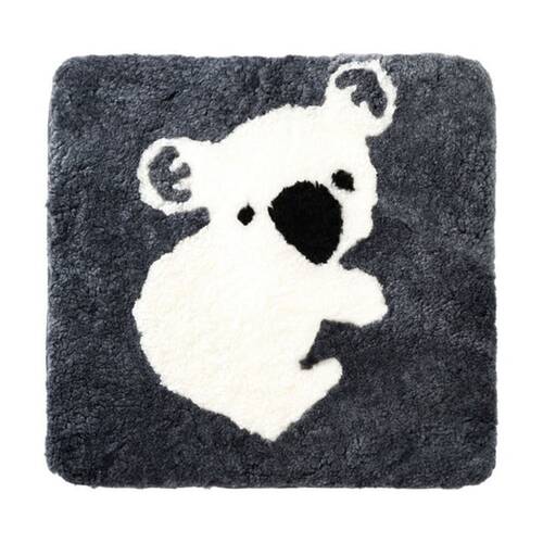 Huxford Grove Shorn Sheepskin Cushion Cover Koala 45x45cm Grey