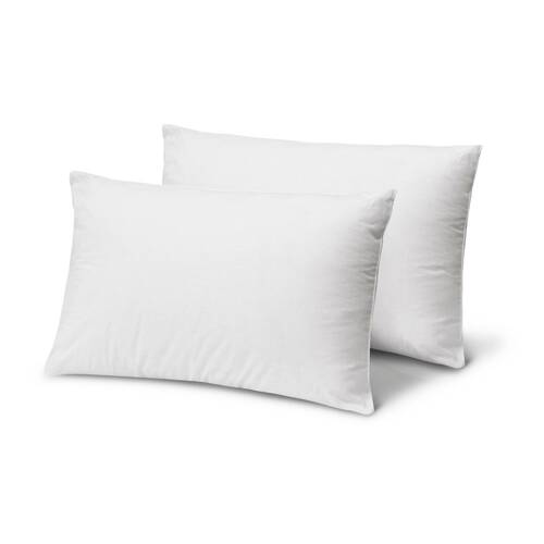 2pc Crestell Easy Wash Allergy Sensitive Pillow Set Medium Support