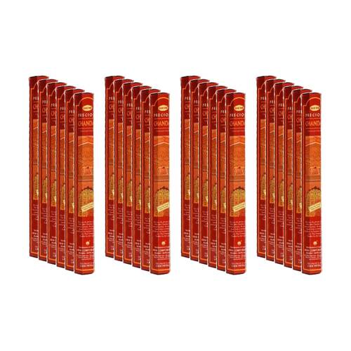 24PK HEM Home Fragrance Scented Smelling Incense Sticks Packet Set Chandan