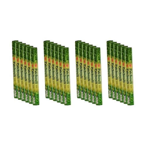 24PK HEM Home Fragrance Scented Smelling Incense Sticks Packet Set Patchouli