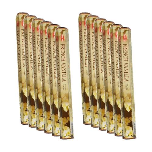 12PK HEM Home Fragrance Scented Smelling Incense Sticks Packet French Vanilla