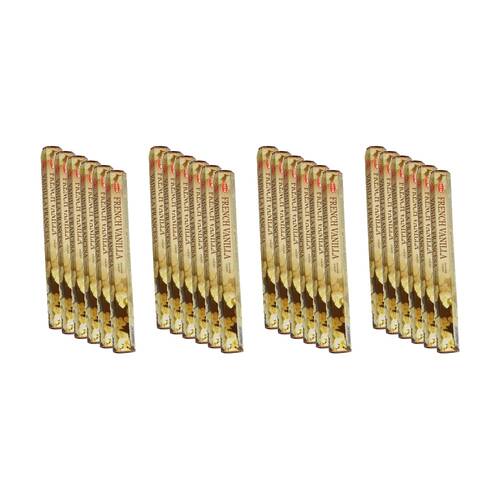 24PK HEM Home Fragrance Scented Smelling Incense Sticks Packet French Vanilla