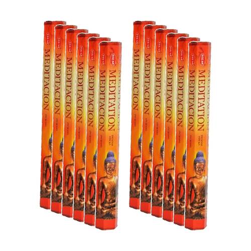 12PK HEM Home Fragrance Scented Smelling Incense Sticks Packet Set Meditation