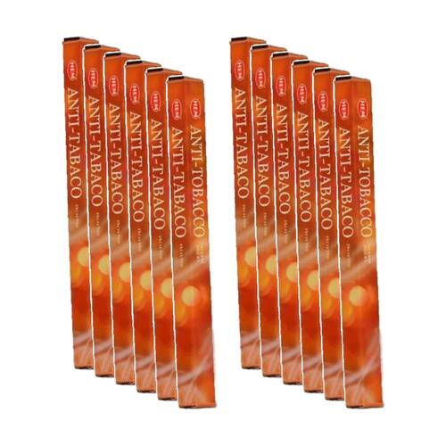 12PK HEM Home Fragrance Scented Smelling Incense Sticks Packet Set Anti Tobacco