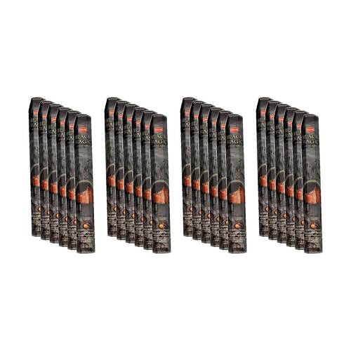 24PK HEM Home Fragrance Scented Smelling Incense Sticks Packet Set Black Magic