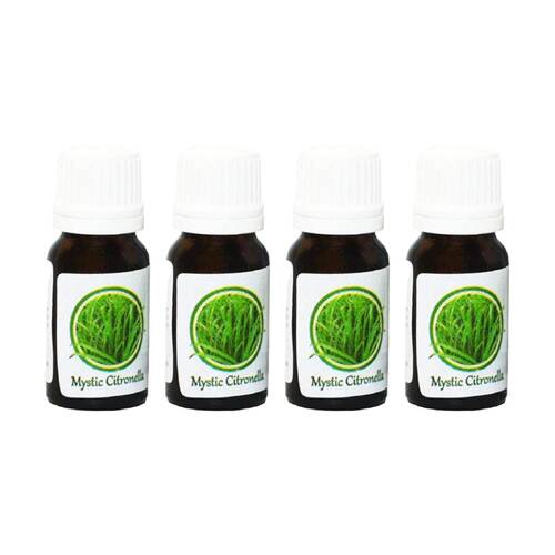 4PK HEM Home Fragrance Scented Smelling Oil Bottle 10ml Mystic Citronela